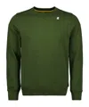 K-way Baptiste Crew-neck Cotton Sweatshirt In Green