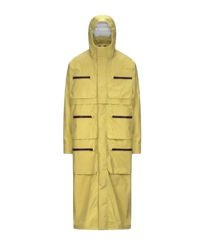 K-way Long-sleeved Waterproof Jacket In Yellow