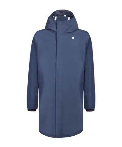 K-way Long-sleeved Windbreaker In Blue