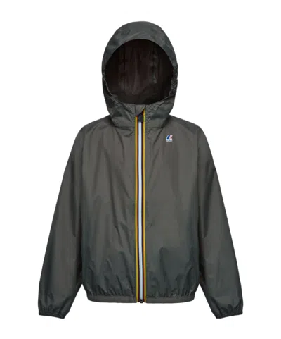 K-way Long-sleeved Zipper Jacket In Black