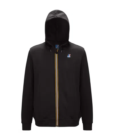 K-way Long-sleeved Zipper Sweater In Black