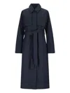 K-way Jesel Tech Wool Blend In Blue Depth - Blue De