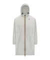 K-way Long Waterproof Jacket In White