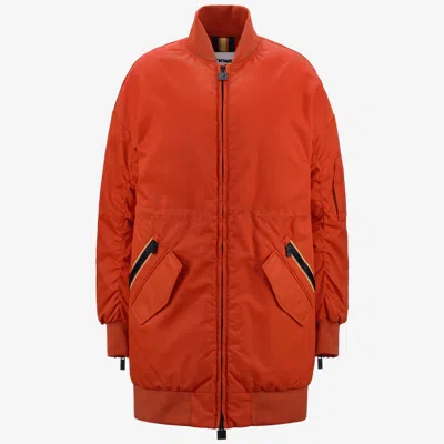 K-way Lonw Thermo Shiny Twill In Burgundy