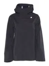 K-way Dorel Bonded Padded - Hooded Jacket In Black