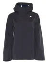 K-way Dorel Bonded Padded - Hooded Jacket In Black