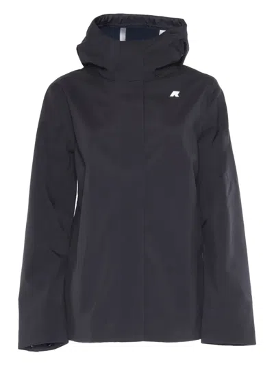K-way Madalina Bonded Hooded Parka In Black