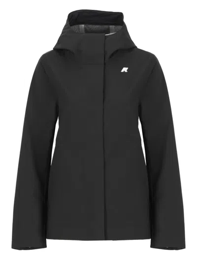K-way Madalina Bonded Jersey Jacket In Black