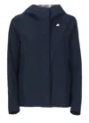 K-way Madalina Bonded Jersey Jacket In Blue