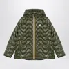 K-way Madlaine Dark Green Jacket In Green