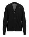 K-way Man Cardigan Black Size Xxl Virgin Wool
