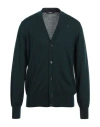 K-way Man Cardigan Dark Green Size Xl Virgin Wool