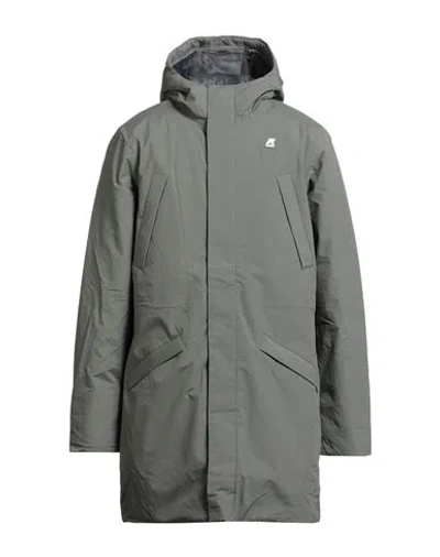 K-way Man Coat Dark Green Size Xxl Polyamide