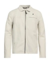 K-way Man Jacket Beige Size L Cotton, Elastane, Polyester