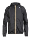 K-way Man Jacket Lead Size Xxl Polyamide In Blue