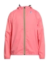 K-way Man Jacket Garnet Size M Polyamide In Red
