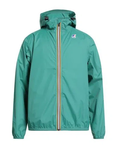 K-way Man Jacket Green Size 3xl Polyamide