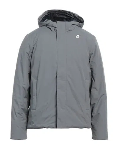 K-way Man Jacket Grey Size Xl Polyamide