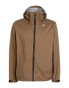 K-way Man Jacket Khaki Size Xxl Recycled Polyamide, Tpe - Thermoplastic Elastomer, Polyester In Beige