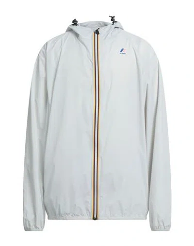 K-way Man Jacket Light Grey Size Xxs Polyamide