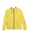 K-way Man Jacket Acid Green Size Xxs Polyamide In Yellow