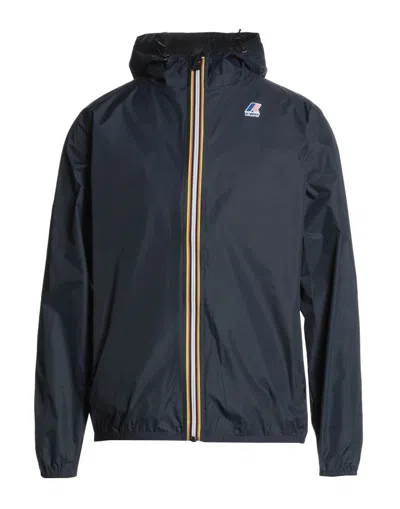 K-WAY K-WAY MAN JACKET MIDNIGHT BLUE SIZE S POLYAMIDE