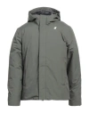 K-way Man Jacket Military Green Size Xxl Polyamide In Green