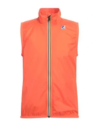 K-way Man Jacket Orange Size Xl Polyamide