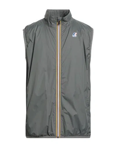 K-way Man Jacket Sage Green Size Xxl Polyamide