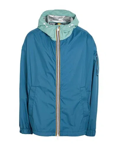 K-way Man Jacket Slate Blue Size Xl Polyamide