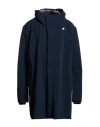 K-way Man Overcoat & Trench Coat Midnight Blue Size 3xl Polyester, Polyurethane