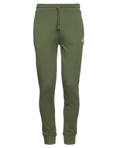 K-way Man Pants Military Green Size M Cotton
