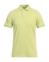K-way Man Polo Shirt Lime Green Size M Cotton, Elastane