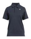 K-way Man Polo Shirt Midnight Blue Size S Cotton, Elastane