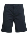 K-way Man Shorts & Bermuda Shorts Midnight Blue Size L Cotton, Elastane In Blue