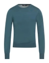 K-way Man Sweater Deep Teal Size S Virgin Wool In Green