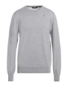 K-way Man Sweater Light Grey Size Xl Virgin Wool