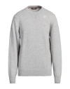 K-way Man Sweater Light Grey Size Xl Wool, Polyamide In Gray