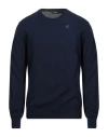 K-way Man Sweater Midnight Blue Size Xl Cotton