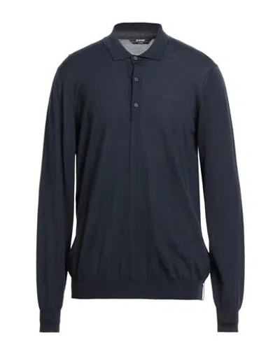 K-way Man Sweater Midnight Blue Size Xl Virgin Wool, Acrylic