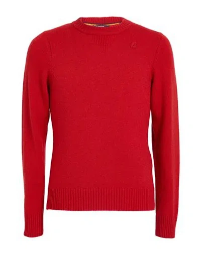 K-way Man Sweater Red Size S Wool, Polyamide