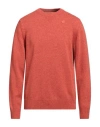 K-way Man Sweater Rust Size Xl Wool, Polyamide In Red
