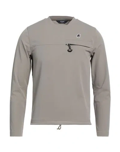 K-way Man Sweatshirt Grey Size M Cotton, Elastane, Polyester