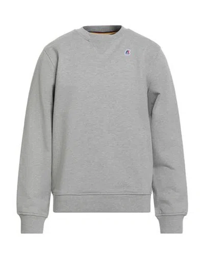K-way Man Sweatshirt Light Grey Size Xxl Cotton