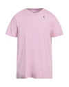K-way Cotton T-shirt With Logo In Pink
