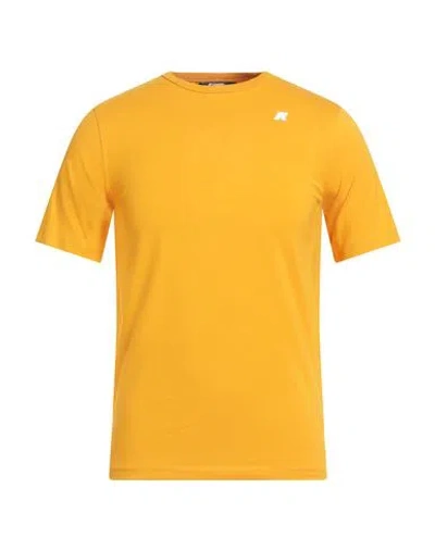 K-way Man T-shirt Mandarin Size 3xl Cotton, Elastane In Multi