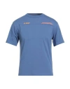 K-way Man T-shirt Mauve Size L Cotton In Blue
