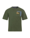 K-way Item O-neck Short-sleeved T-shirt In Green