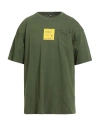 K-way Man T-shirt Military Green Size Xl Cotton