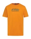 K-way Man T-shirt Orange Size Xxl Cotton